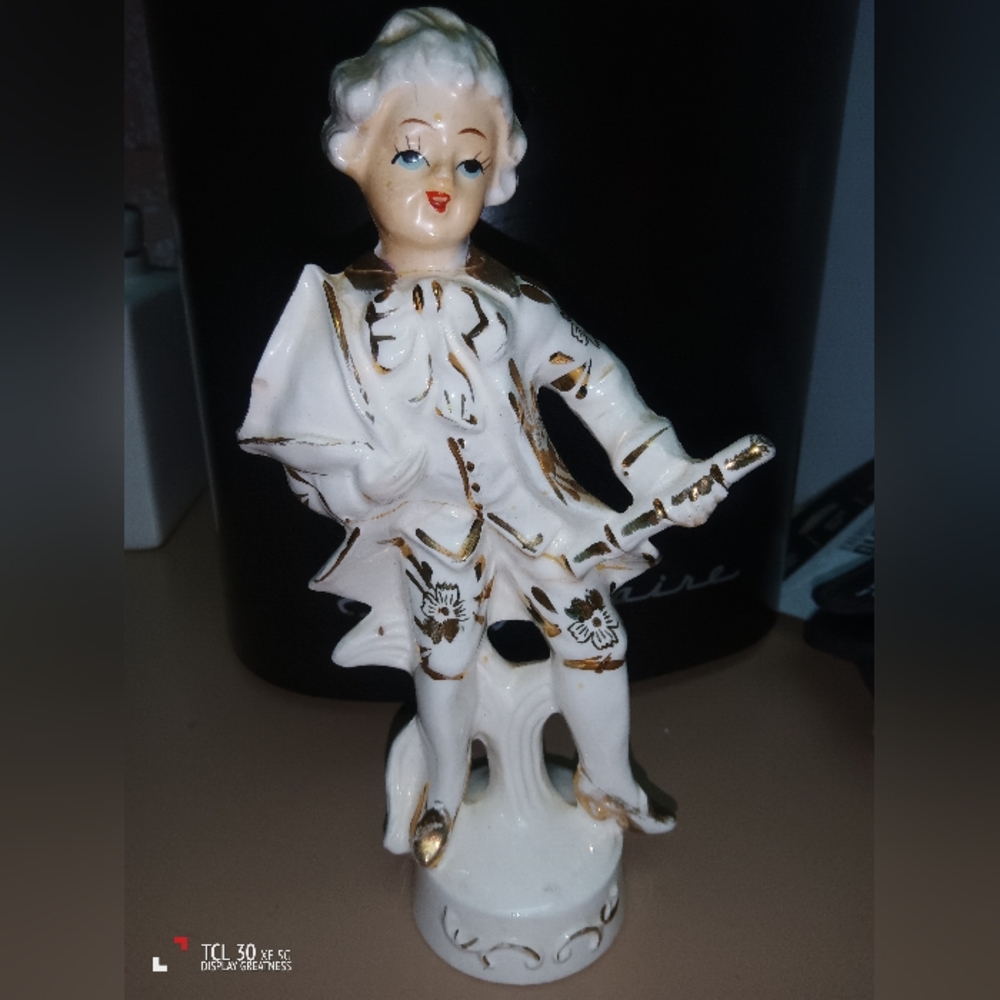 vintage male porcelain figurine